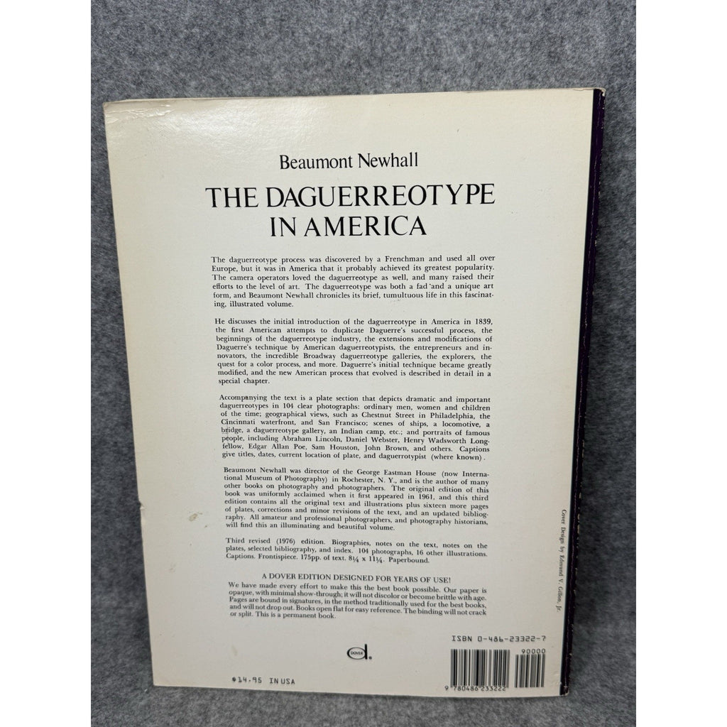 The Daguerreotype in America Beaumont Newhall 1976 Photography Illustrated