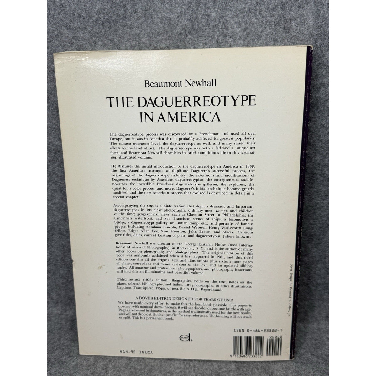 The Daguerreotype in America Beaumont Newhall 1976 Photography Illustrated