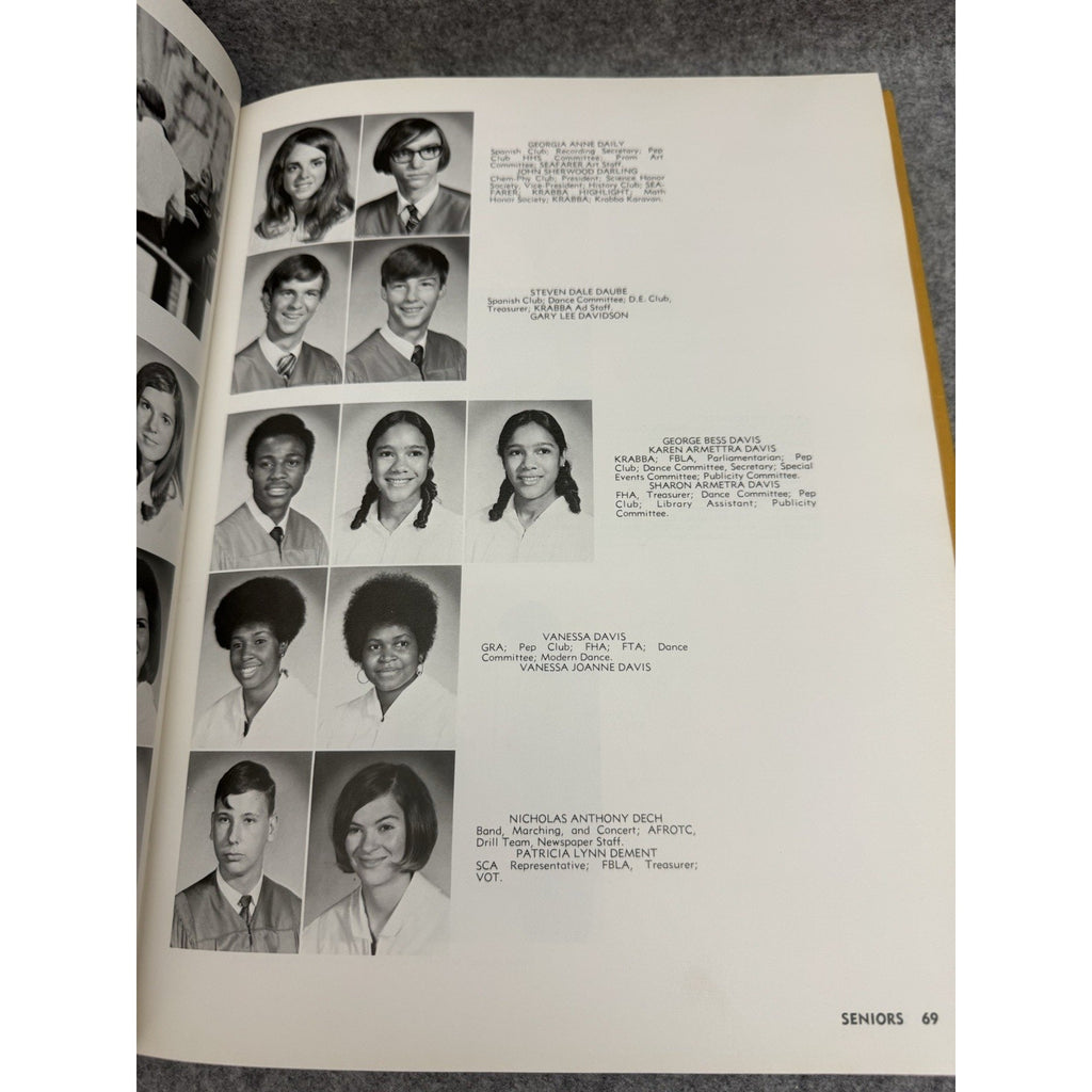 Krabba 1971 Hampton High School Yearbook Hampton Virginia HC