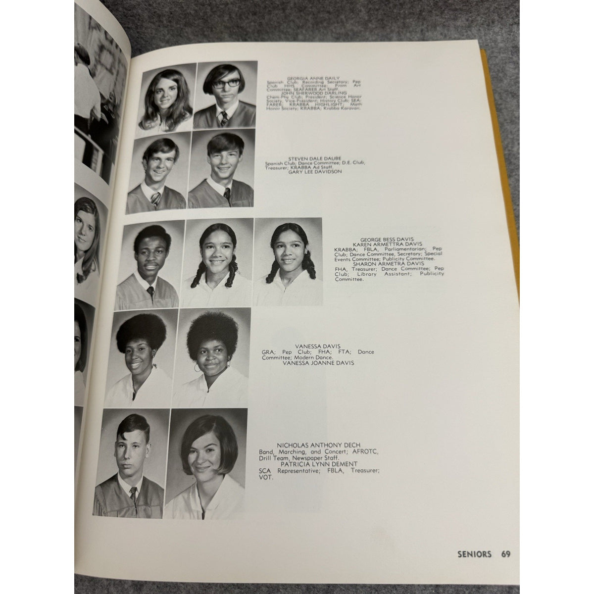 Krabba 1971 Hampton High School Yearbook Hampton Virginia HC