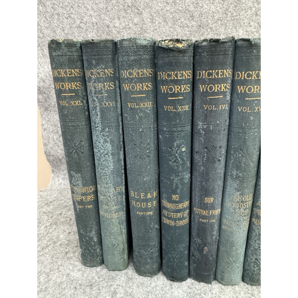 15 Vol Charles Dickens Works Peter Fenelon Collier Antique Hardcover Set