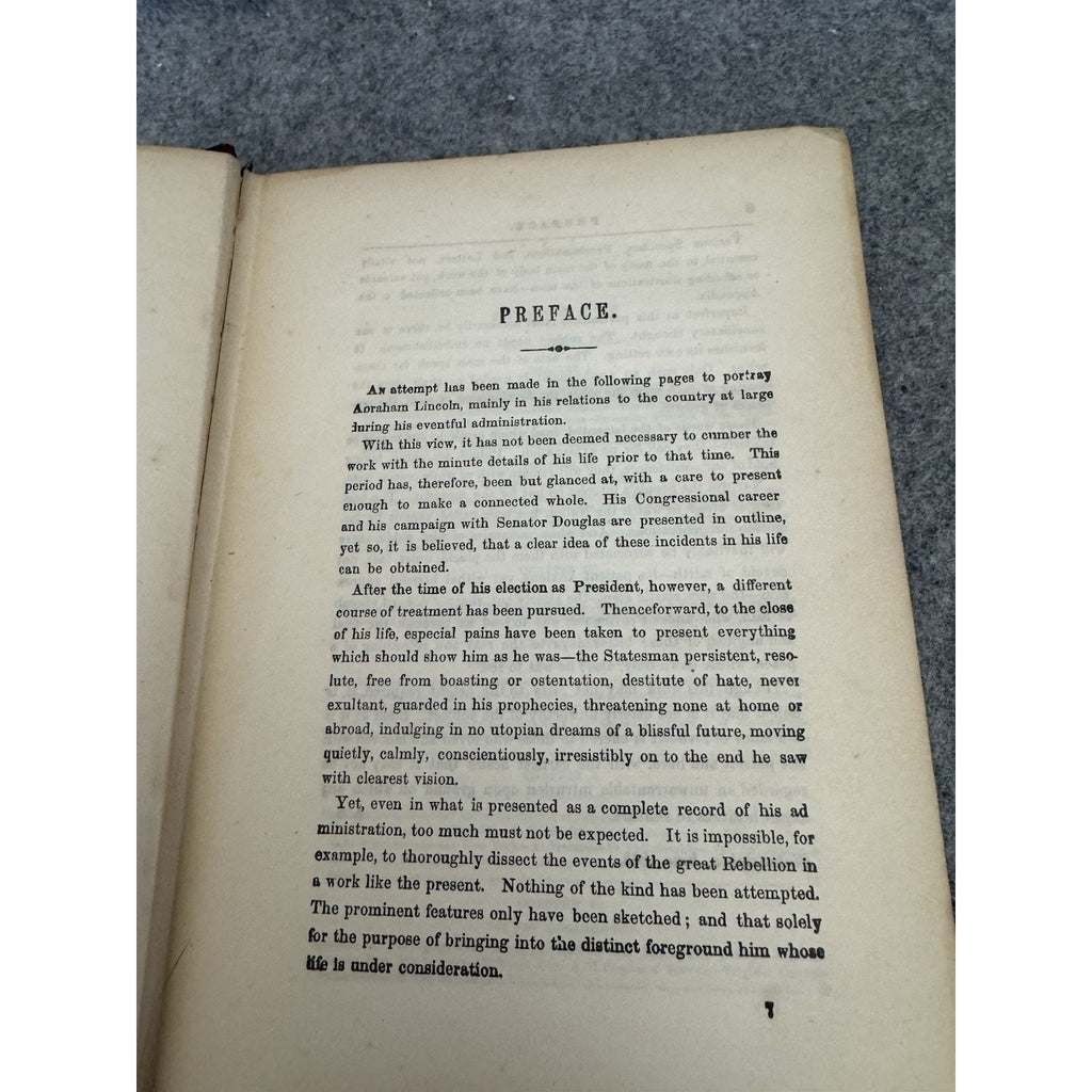 1901 Life of Abraham Lincoln Frank Crosby Collier Universal Literature HC