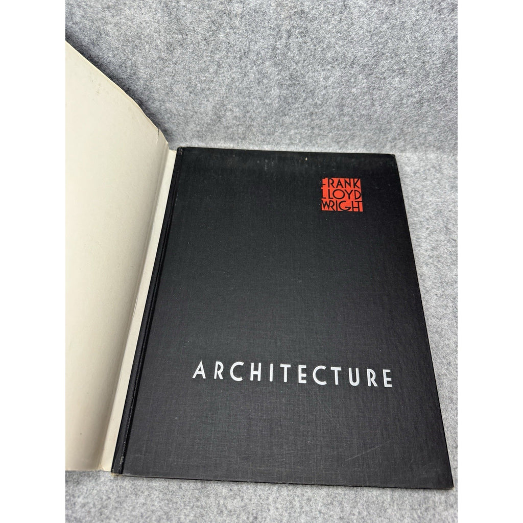 1962 Frank Lloyd Wright Architecture First Edition Illustrated Hardcover DJ
