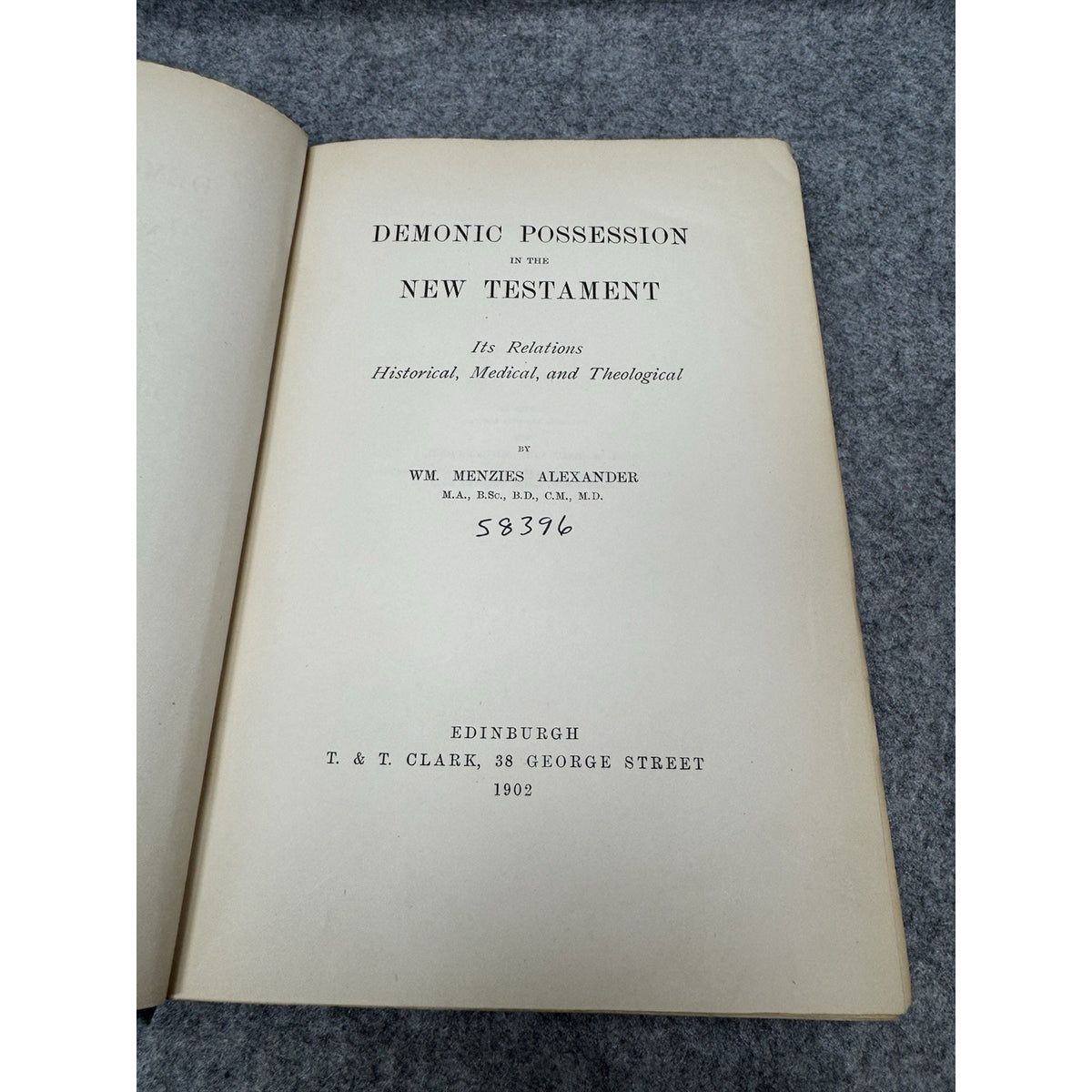 1902 Demoniac Possession New Testament Alexander Demonology Occult Scarce