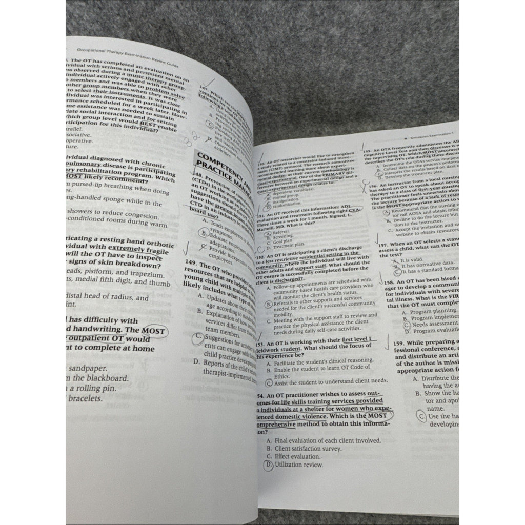 Occupational Therapy Examination Review Guide by Faota Muhlenhaupt, Mary, Otr L