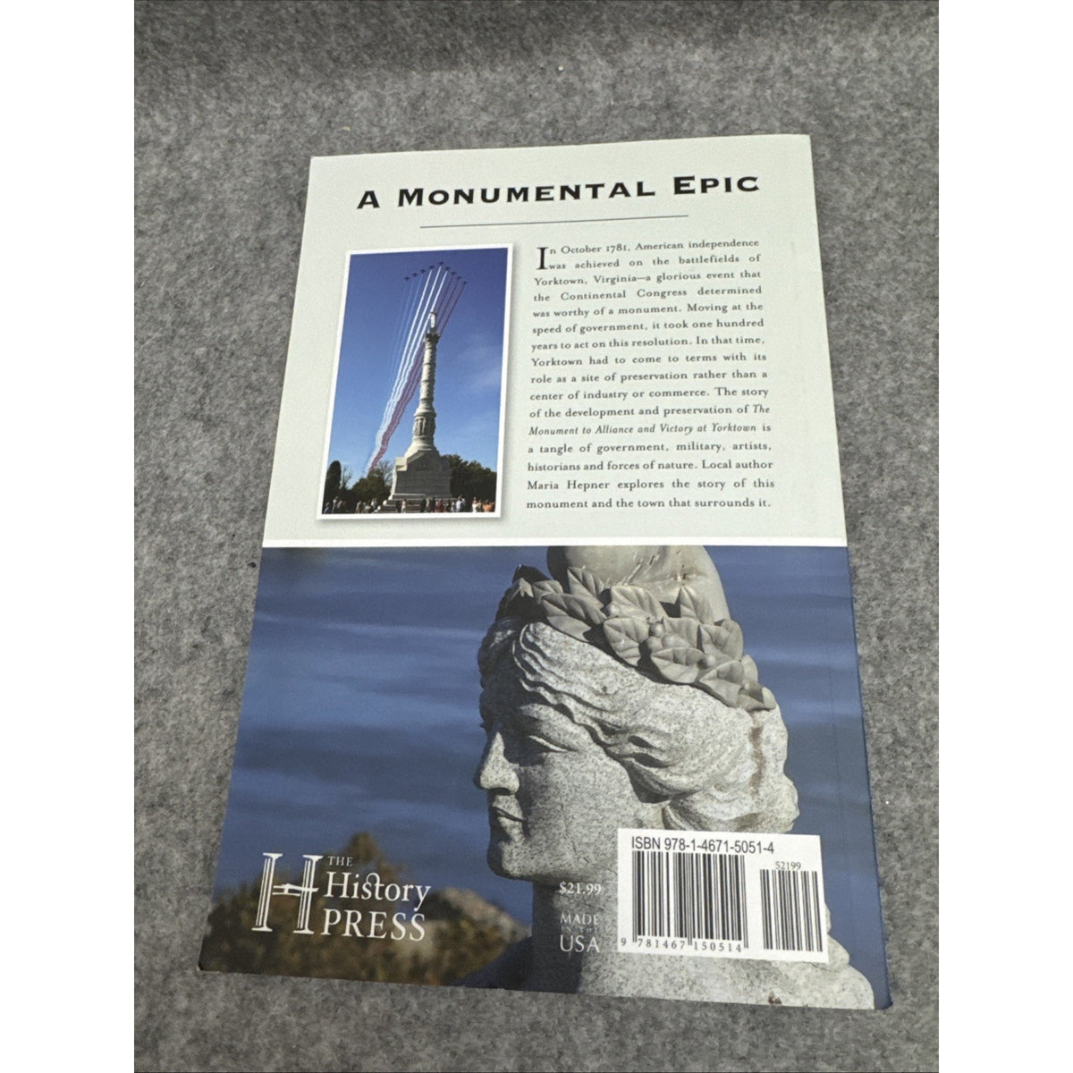 Yorktown Victory Monument by Maria G. Hepner (2021, Trade Paperback) SIGNED
