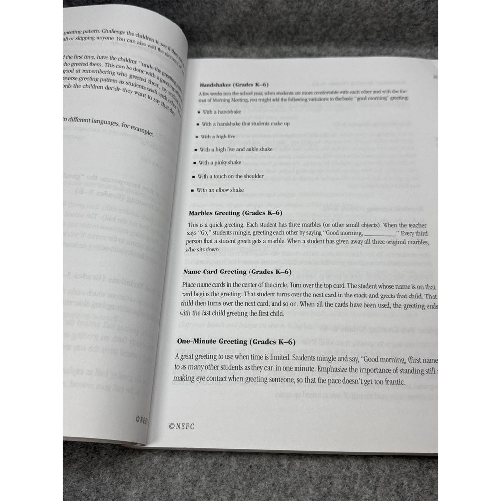 RESPONSIVE CLASSROOM Level I Workbook