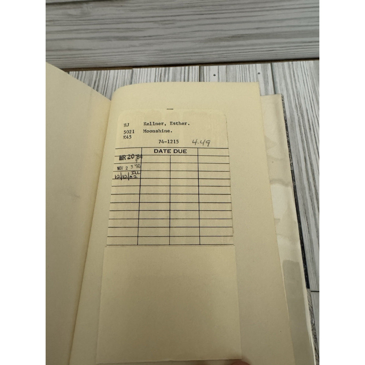 Moonshine Its History and Folklore Esther Kellner 1971 HC