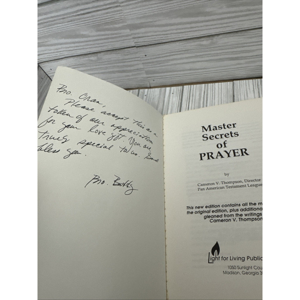 Master Secrets of Prayer by Cameron V. Thompson