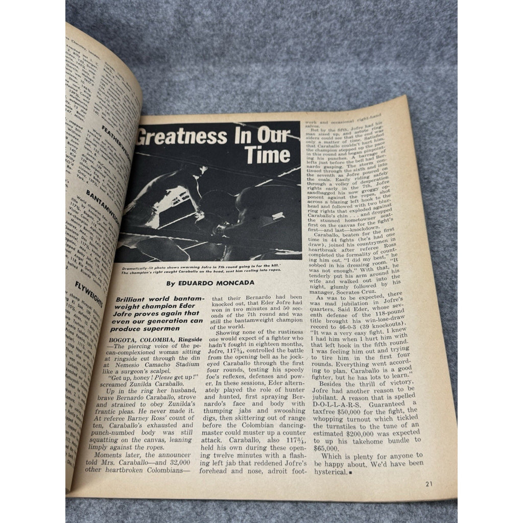 Boxing International February 1965 Floyd Patterson George Chuvalo Magazine