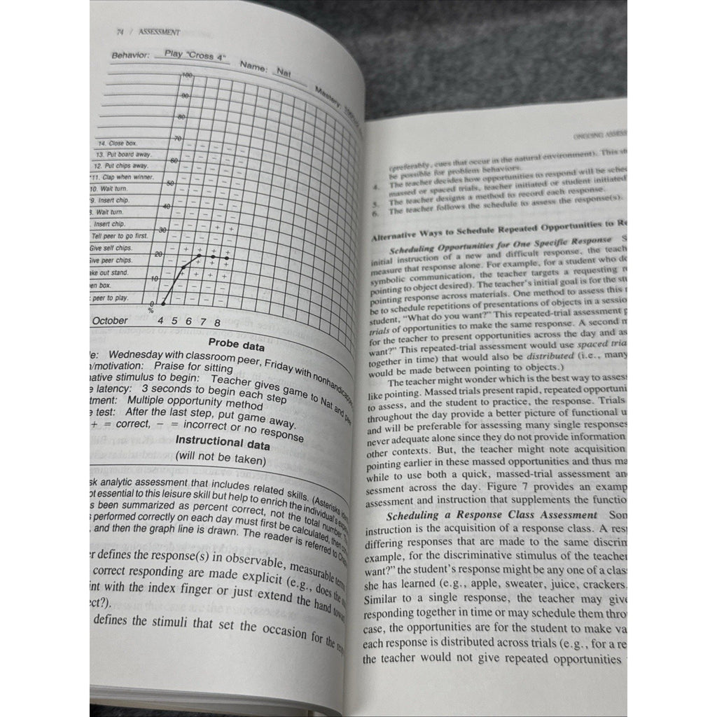 Assessment of Individuals with Severe Handicaps : An Applied Beha