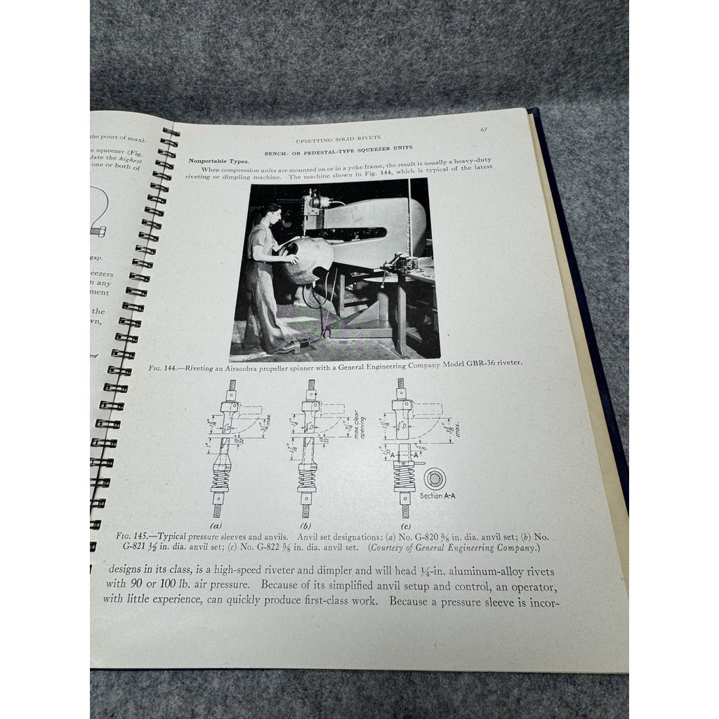 Aircraft Riveting Albert H Nisita 1942 WWII Aviation P-40 Airacobra Manual