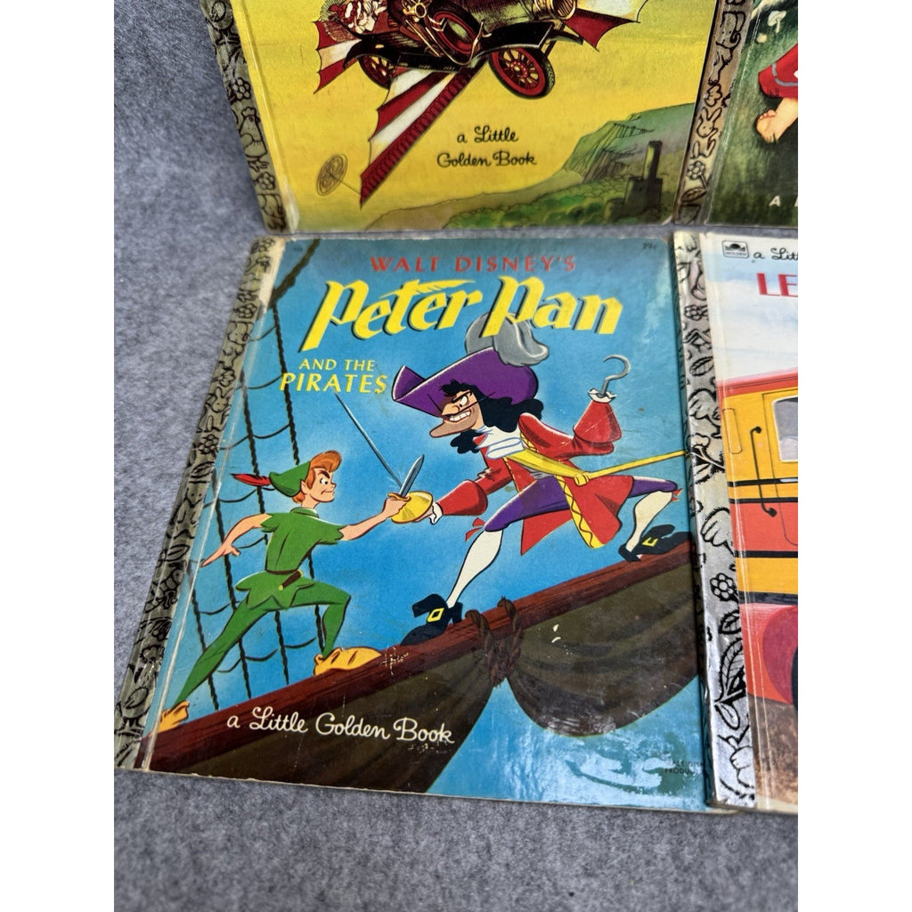 Vintage Little Golden Books Lot of 7 Peter Pan Chitty Chitty Bang Bang Hansel