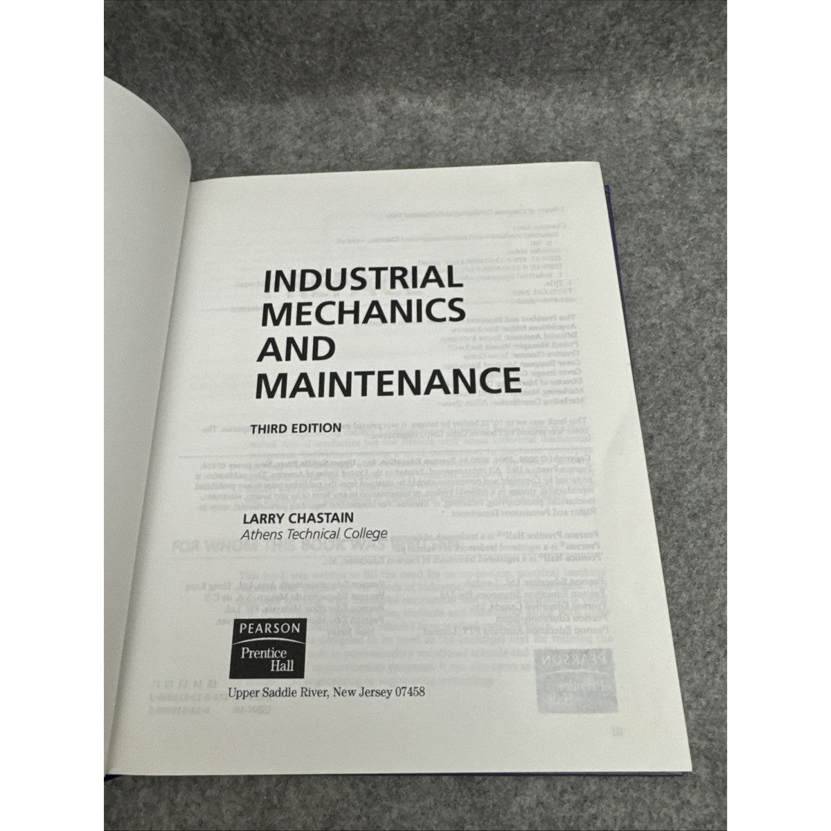 Industrial Mechanics and Maintenance by Larry Chastain (2008, Hardcover)