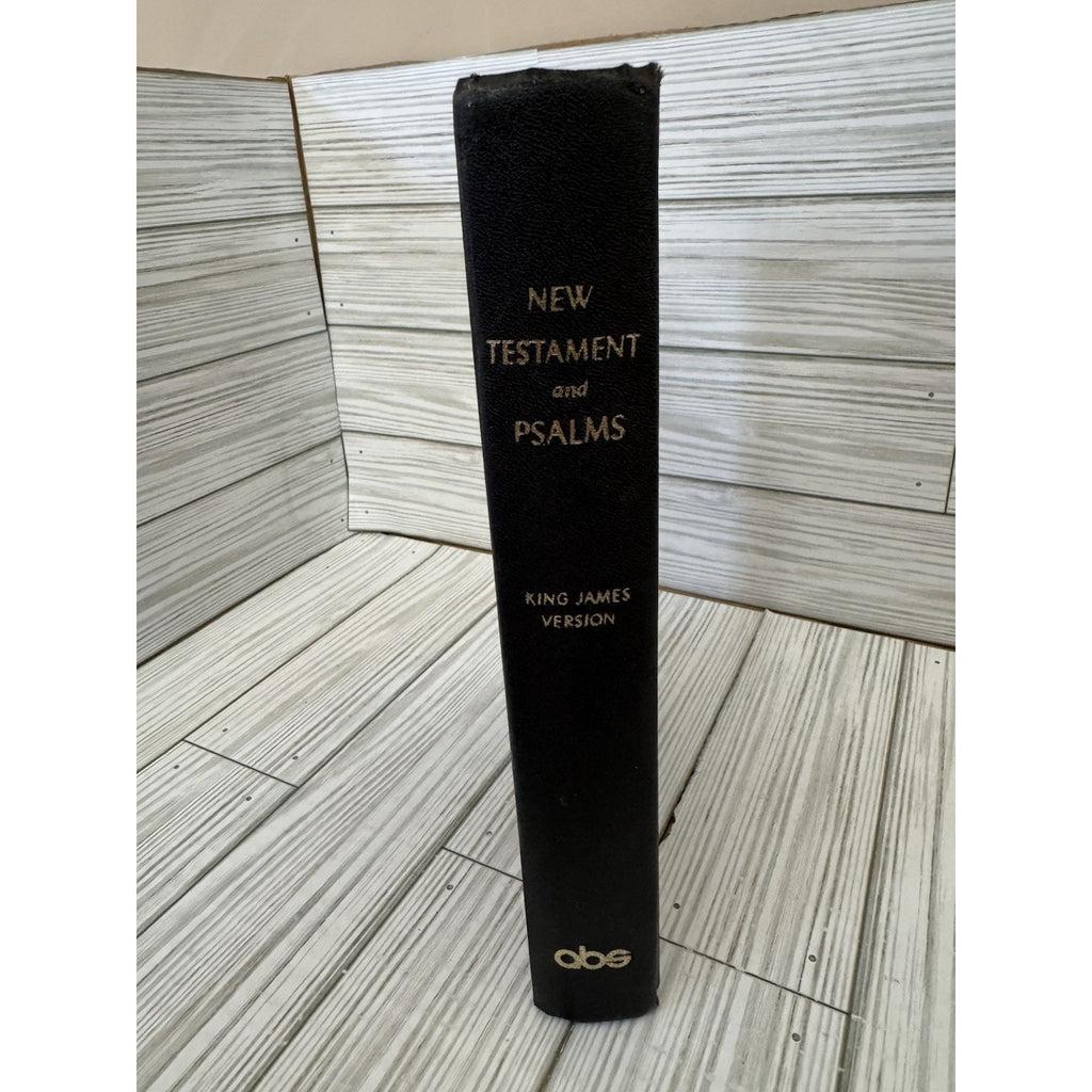 Vintage KJV New Testament & Psalms Large Print ABS Bible Black HC
