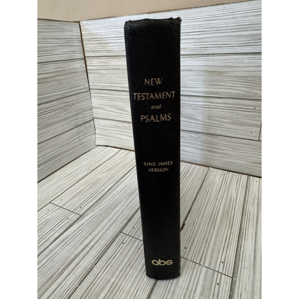 Vintage KJV New Testament & Psalms Large Print ABS Bible Black HC