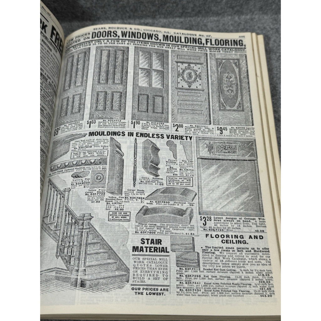 1969 1908 Sears Roebuck Catalogue No 117 Great Price Maker PB Facsimile