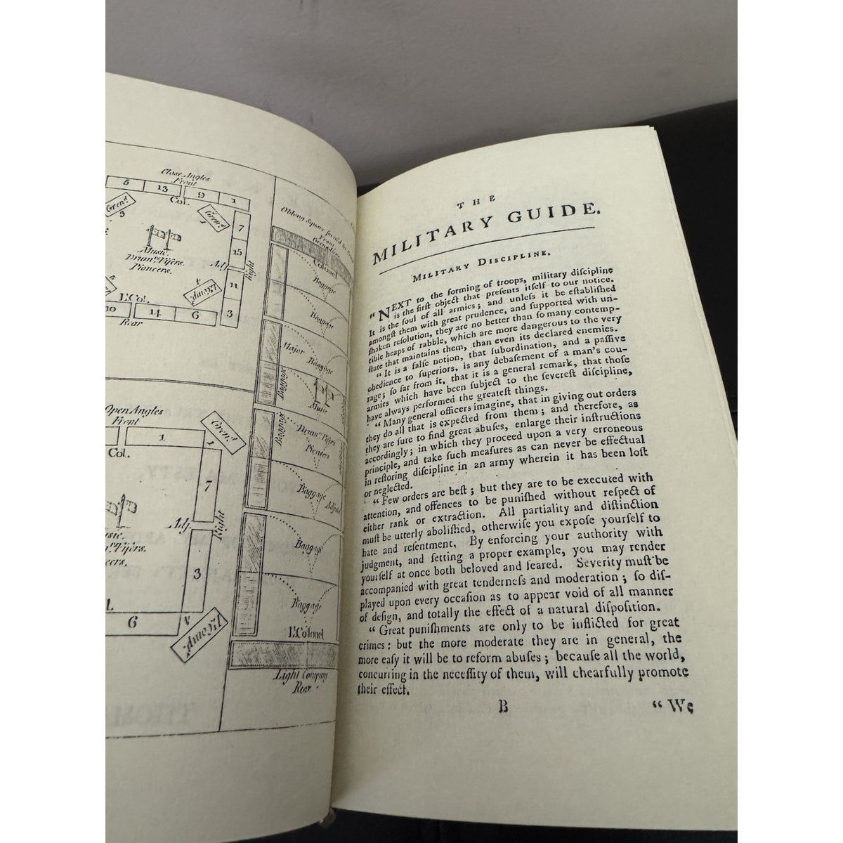 Military Guide Young Officers Thomas Simes Leather Custom Bound 1980
