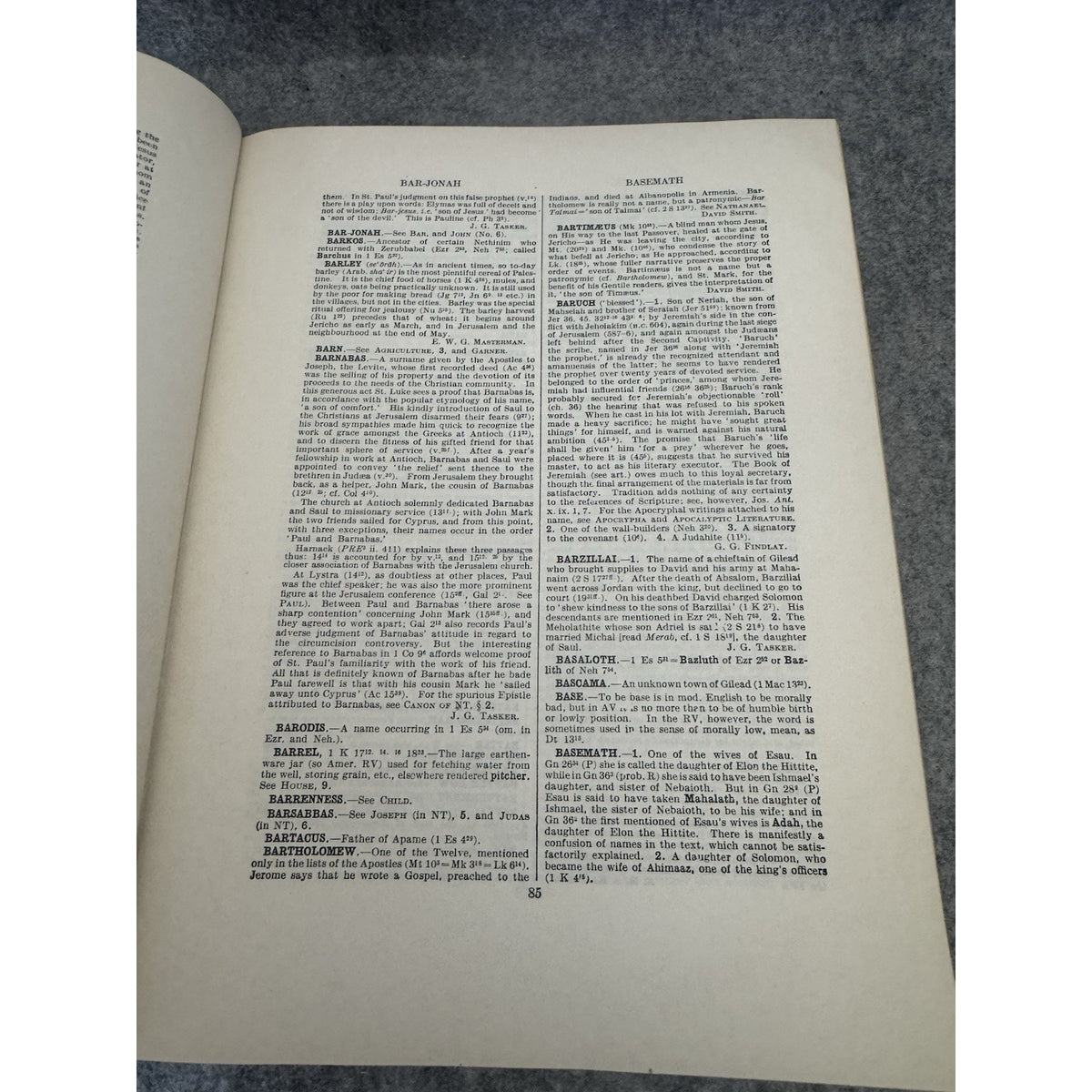 Dictionary of the Bible James Hastings 1952 HC Charles Scribner’s Sons