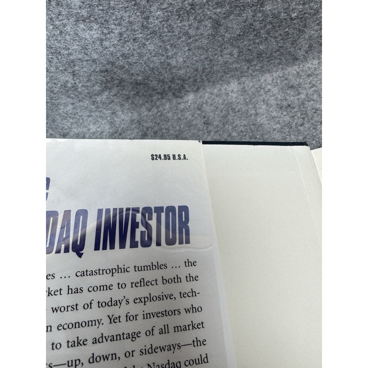 The NASDAQ Investor Max Isaacman 2001 First Edition Hardcover Investing