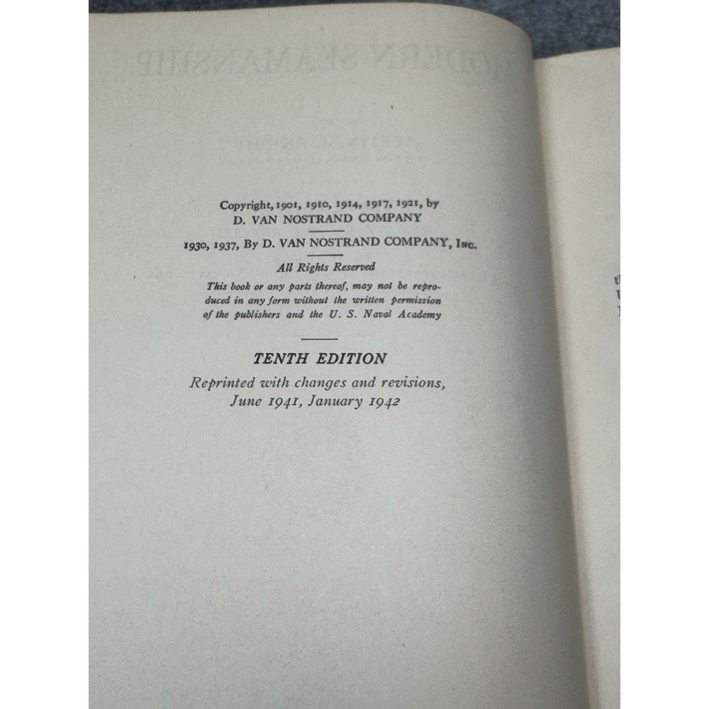 1942 WWII Knight’s Modern Seamanship US Naval Academy Navy Maritime Book