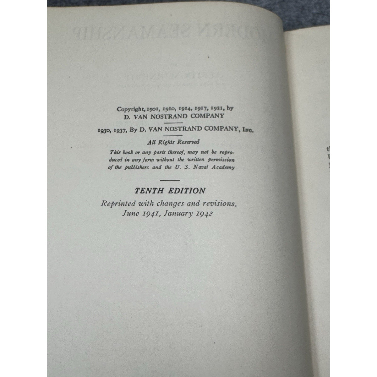 1942 WWII Knight’s Modern Seamanship US Naval Academy Navy Maritime Book