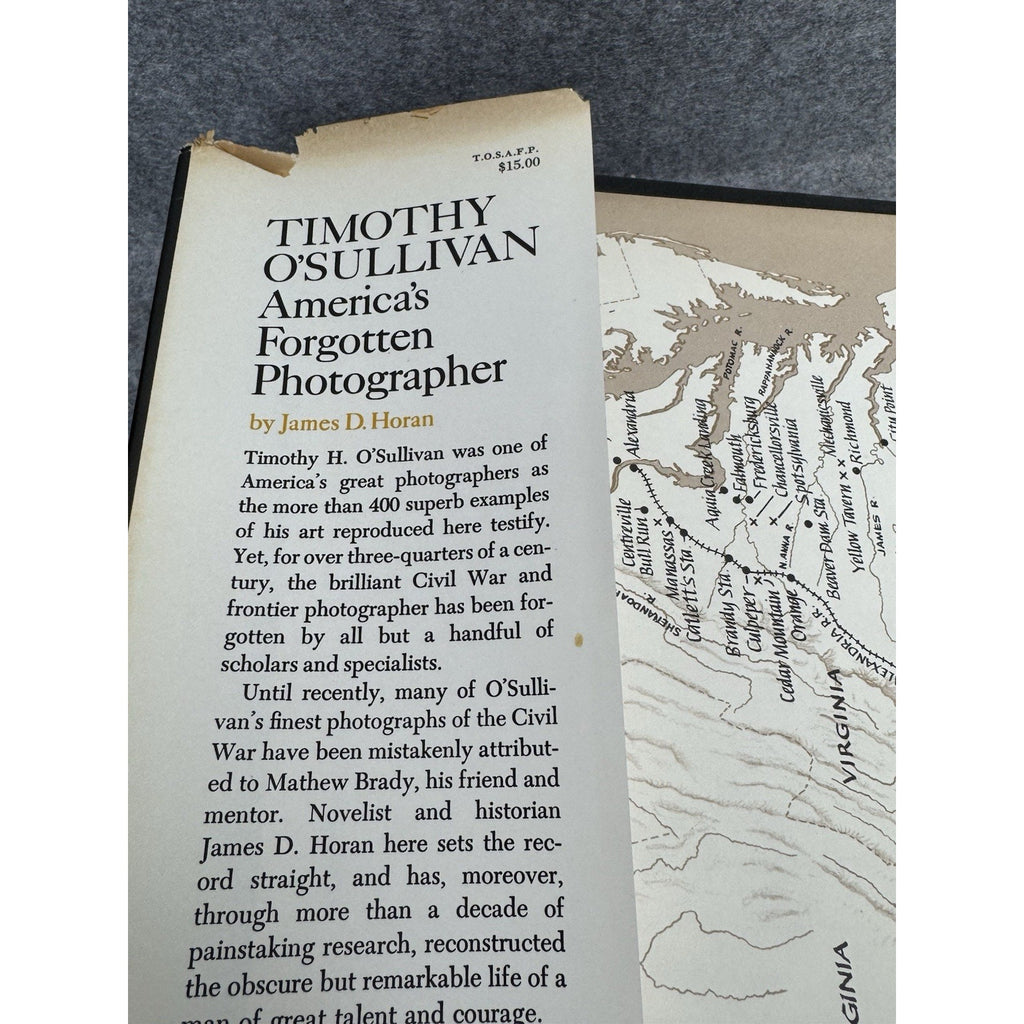 Timothy O’Sullivan America’s Forgotten Photographer Horan 1966 1st DJ Civil War