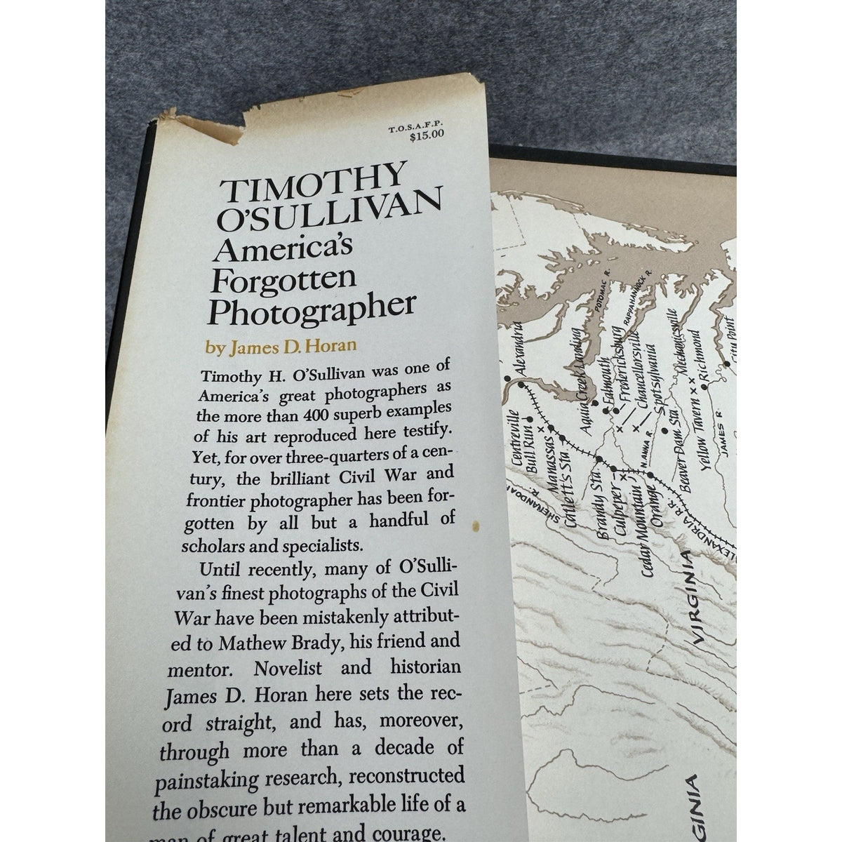 Timothy O’Sullivan America’s Forgotten Photographer Horan 1966 1st DJ Civil War