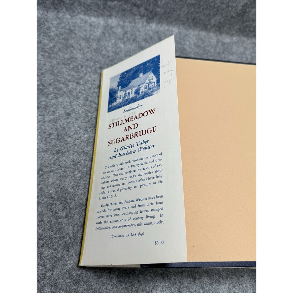 1953 Stillmeadow and Sugarbridge Gladys Taber 1st Edition HC Dust Jacket