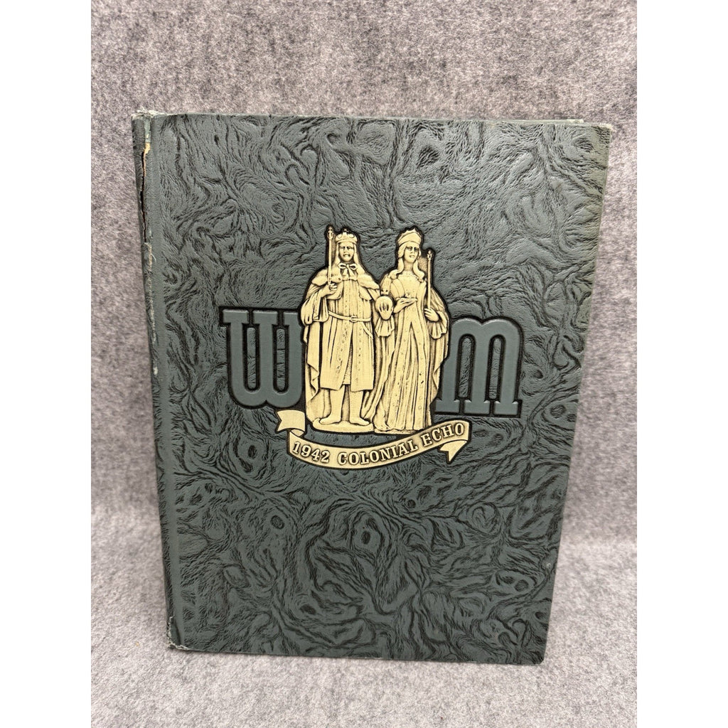 1942 Colonial Echo William & Mary Yearbook Williamsburg VA WWII Era HC