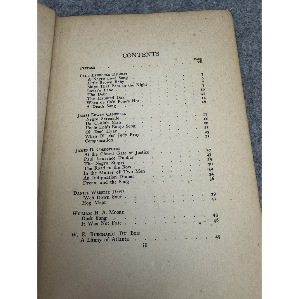 1922 The Book of American Negro Poetry James Weldon Johnson 1st Edition HC