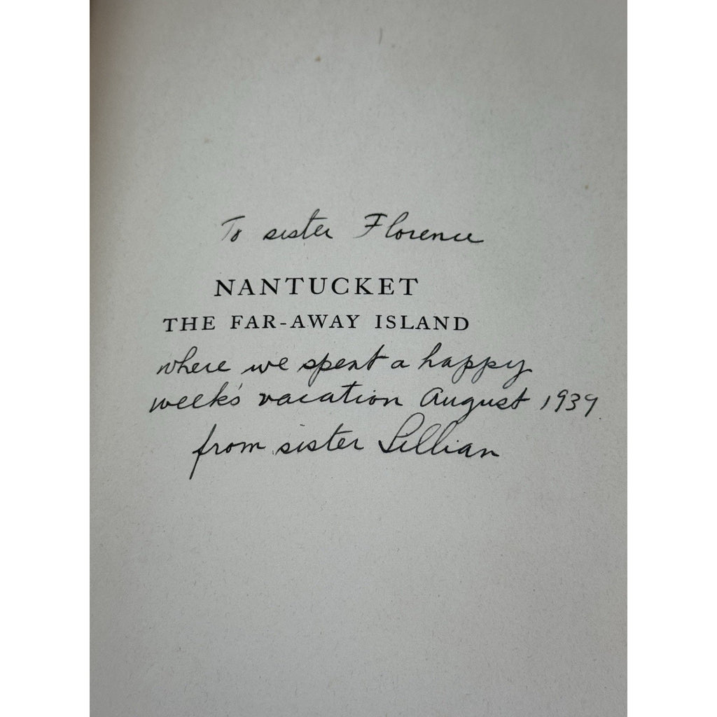 Nantucket Far-Away Island William Oliver Stevens Signed Illustrated 1937 HC