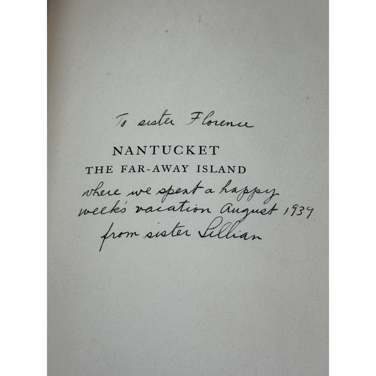 Nantucket Far-Away Island William Oliver Stevens Signed Illustrated 1937 HC