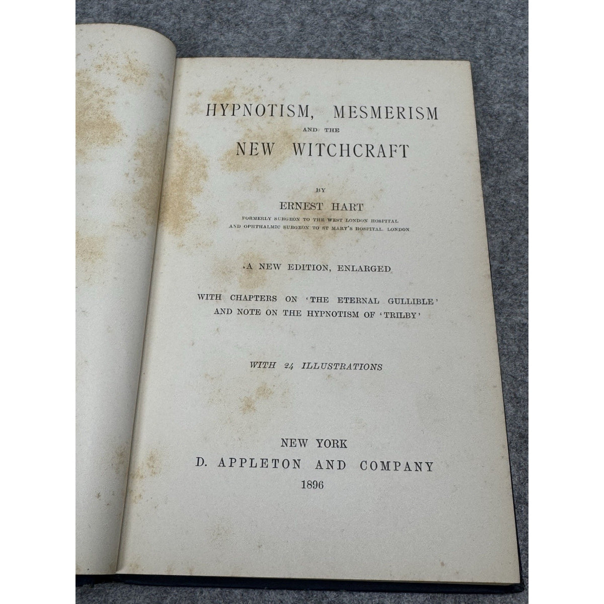 1896 Hypnotism Mesmerism & New Witchcraft Hart Occult Psychology Illustrated
