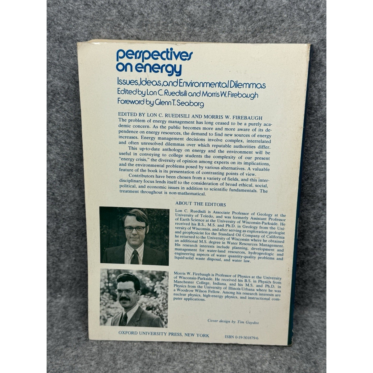 1975 Perspectives on Energy Environmental Dilemmas Nuclear Oil Ruedisili