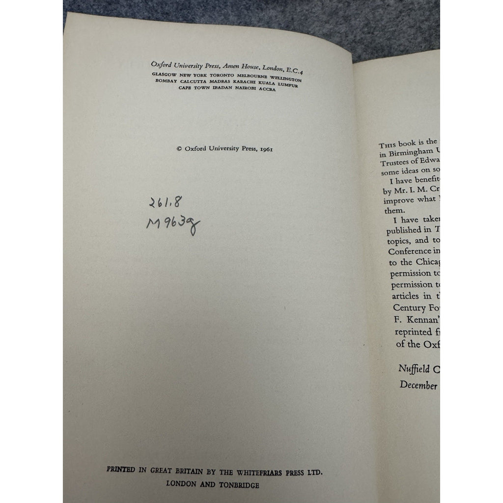 God and the Rich Society D L Munby 1961 First Edition HC OUP