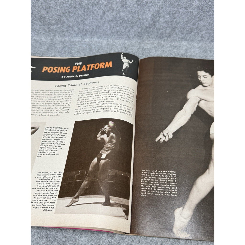 Muscular Development Feb 1966 Elmo Santiago Mr Universe Bodybuilding Magazine