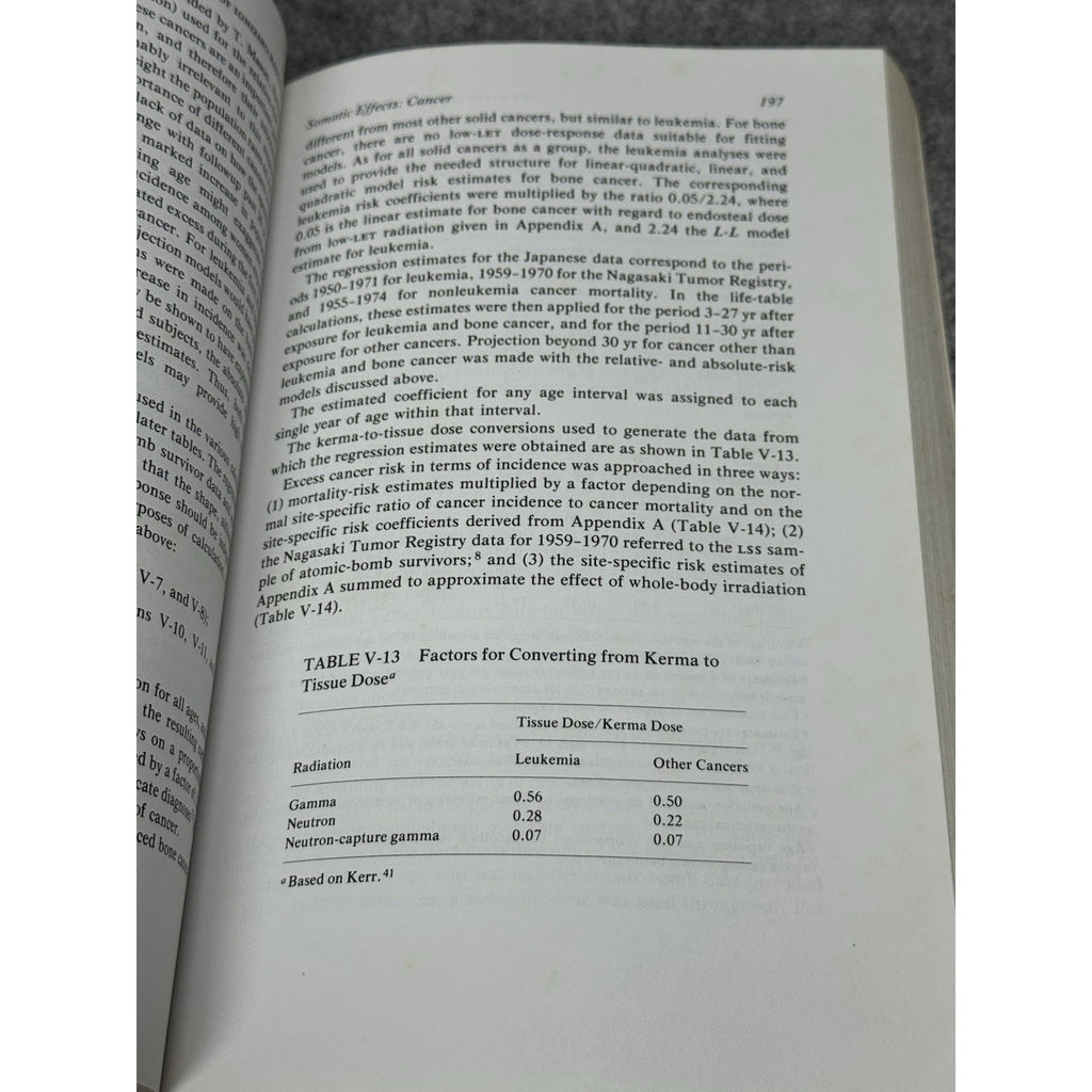 1980 BEIR III Low Level Ionizing Radiation Nuclear Effects Babcock & Wilcox