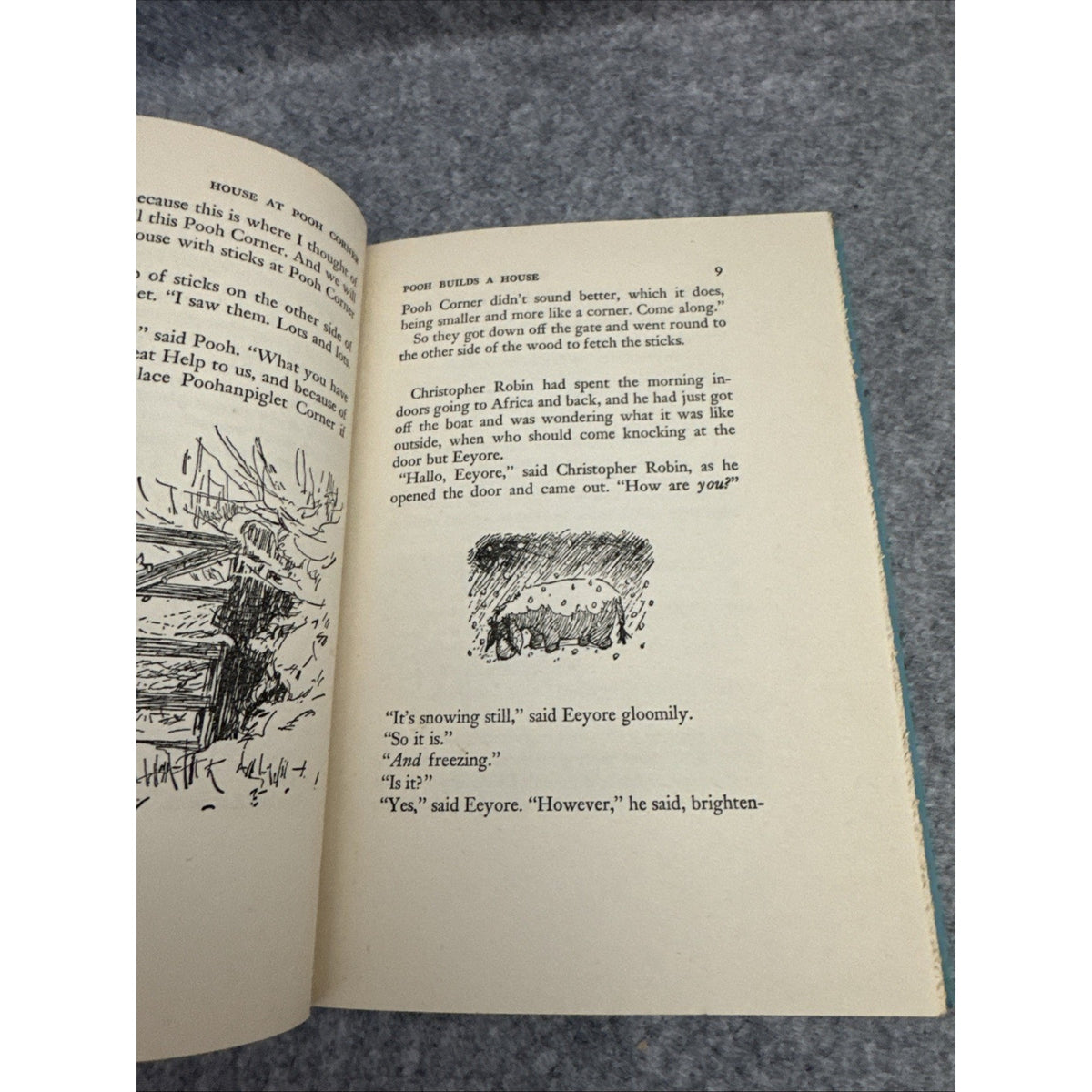 The House At Pooh Corner, A.A.Milne, 1950 ,Hardcover Book