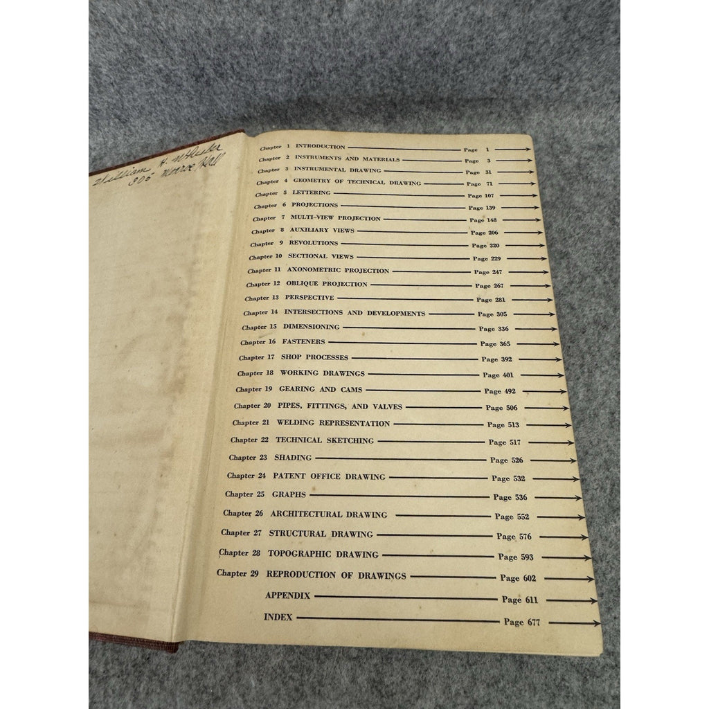 Title: Technical Drawing 1942 5th Printing Macmillan HC Engineering Drafting