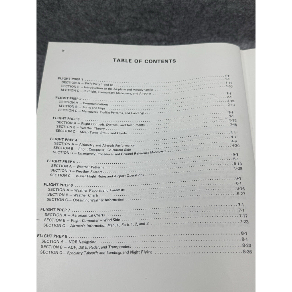 1975 Cessna Manual of Flight HC Jeppesen Integrated Flight Training