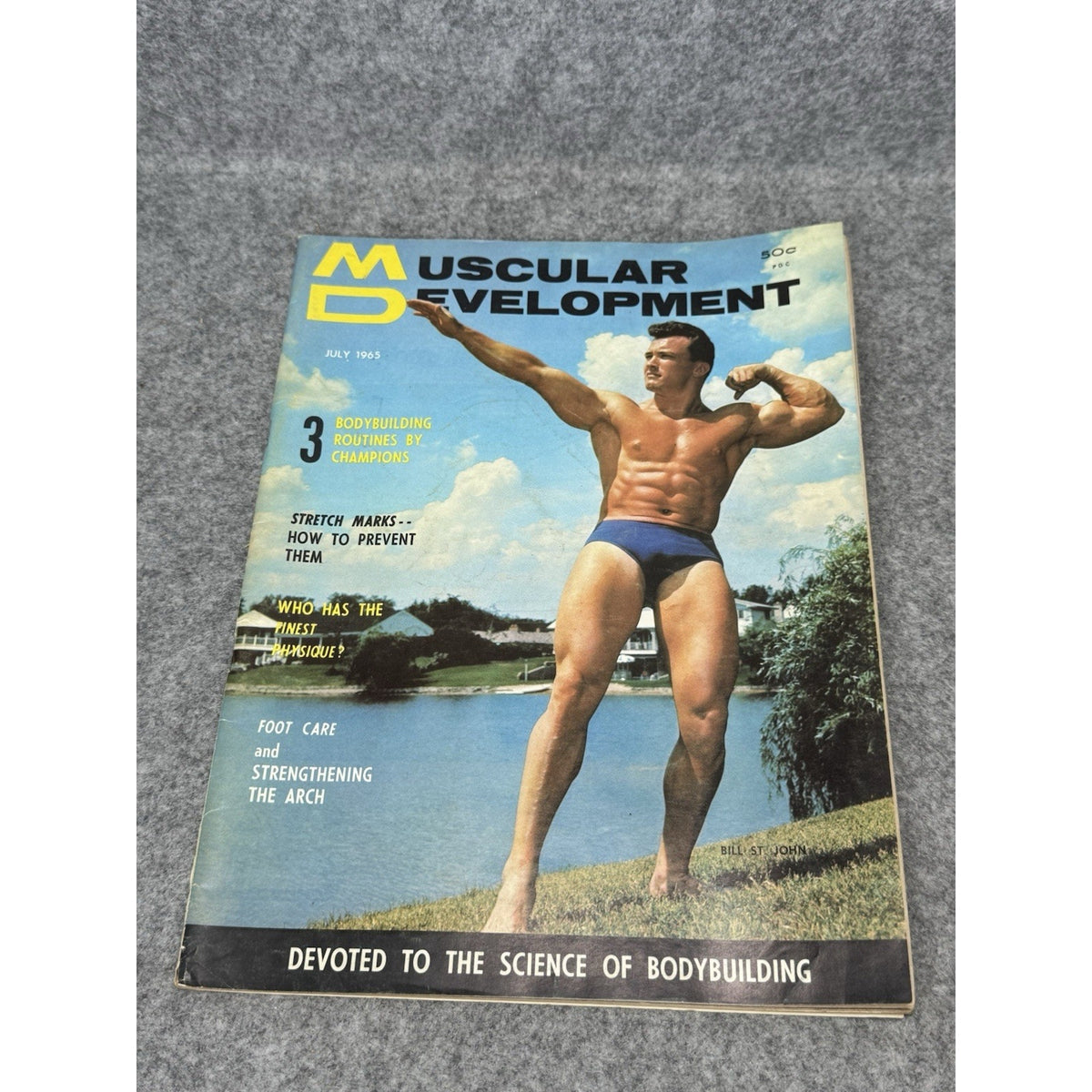 Muscular Development July 1965 Bill St. John Bodybuilding Magazine
