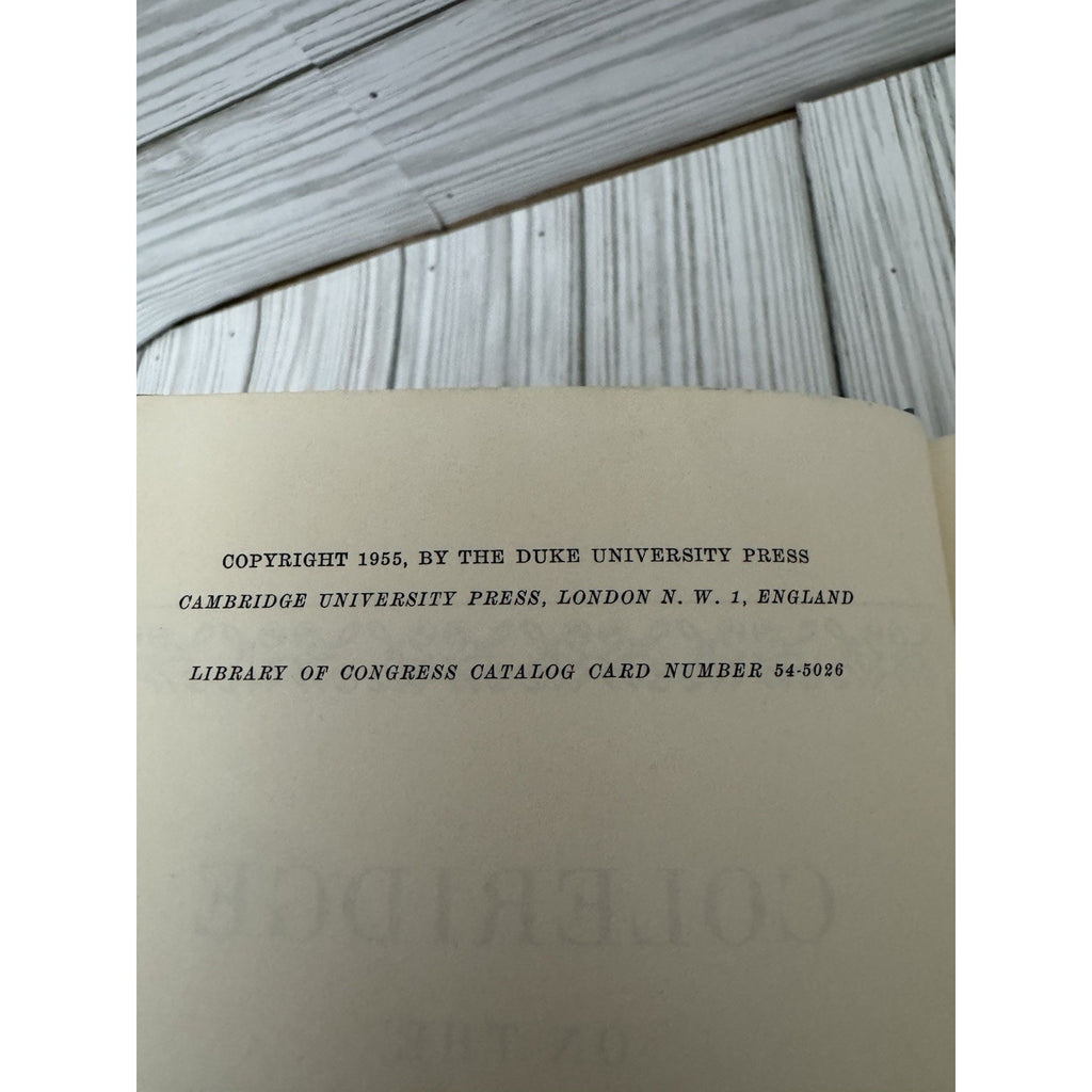Coleridge on the Seventeenth Century Brinkley 1955 HC Duke Univ Press