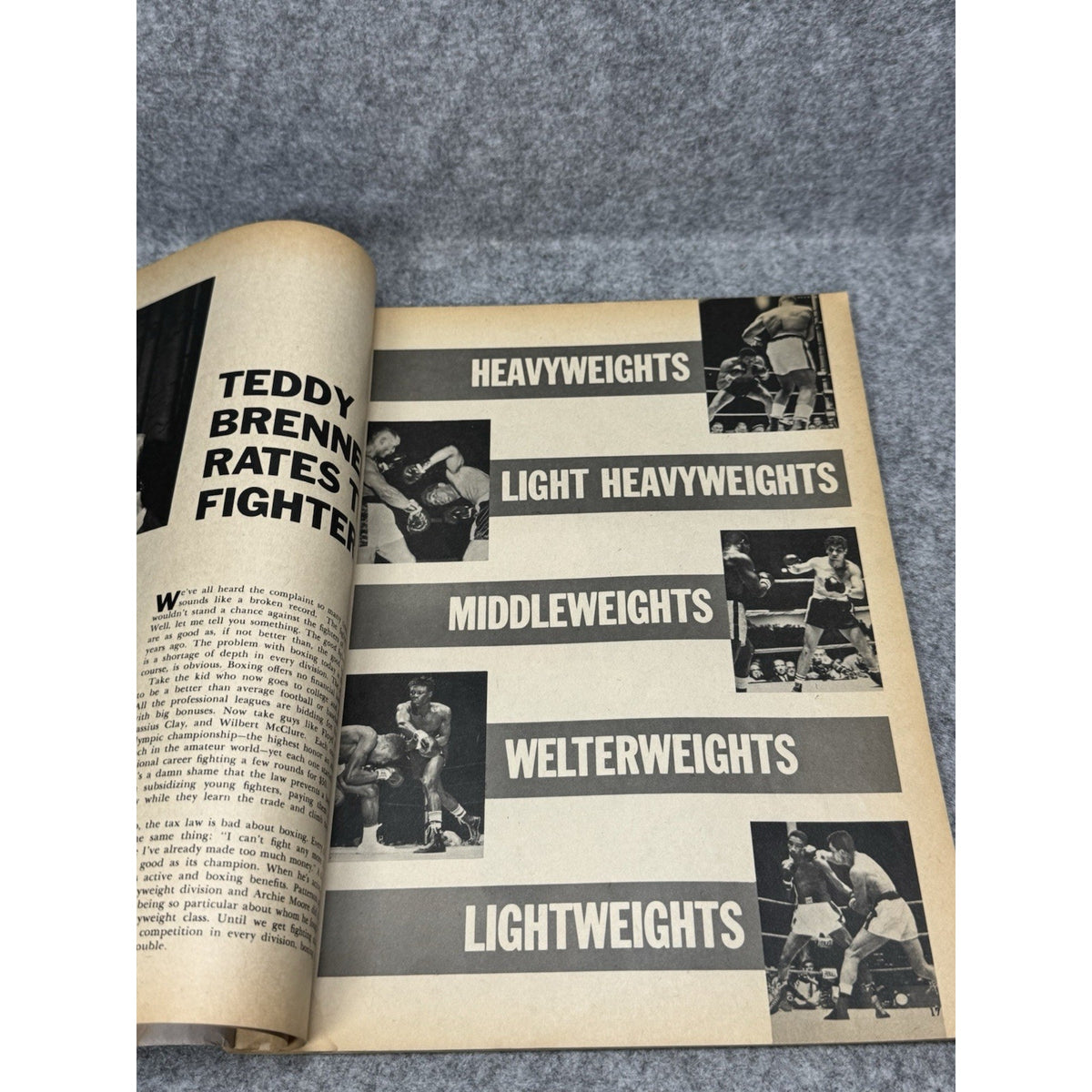 Boxing Annual 1964 No 2 Sonny Liston Cover Cassius Clay Vintage Magazine