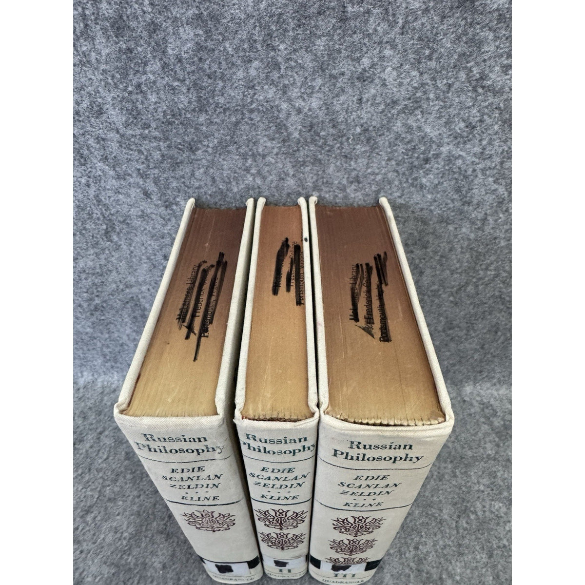 Russian Philosophy 3 Vol Set 1965 Edie Scanlan Zeldin Kline HC