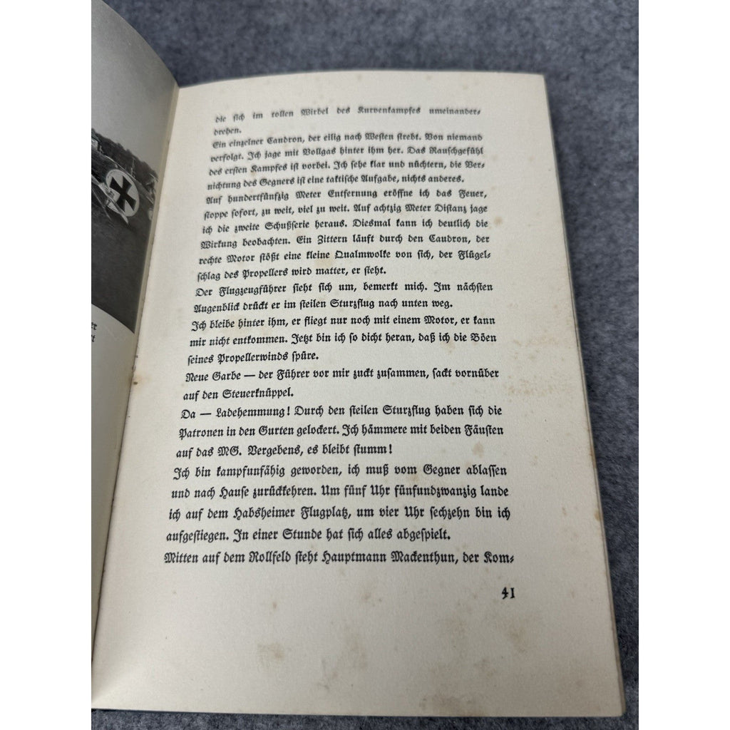 Ernst Udet Signed Mein Fliegerleben c1935-1936 WWI German Flying Ace Illustrated