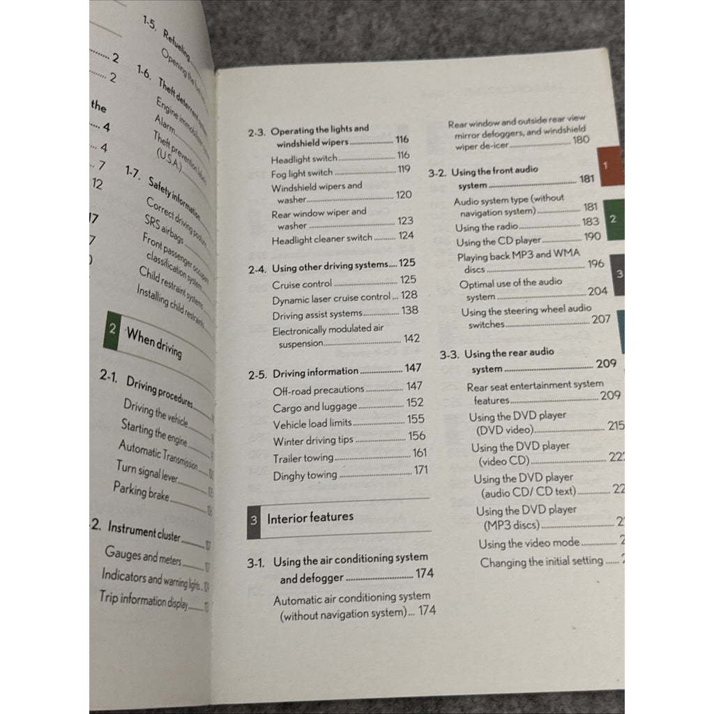 2007 Lexus RX 350 Owner's Manual
