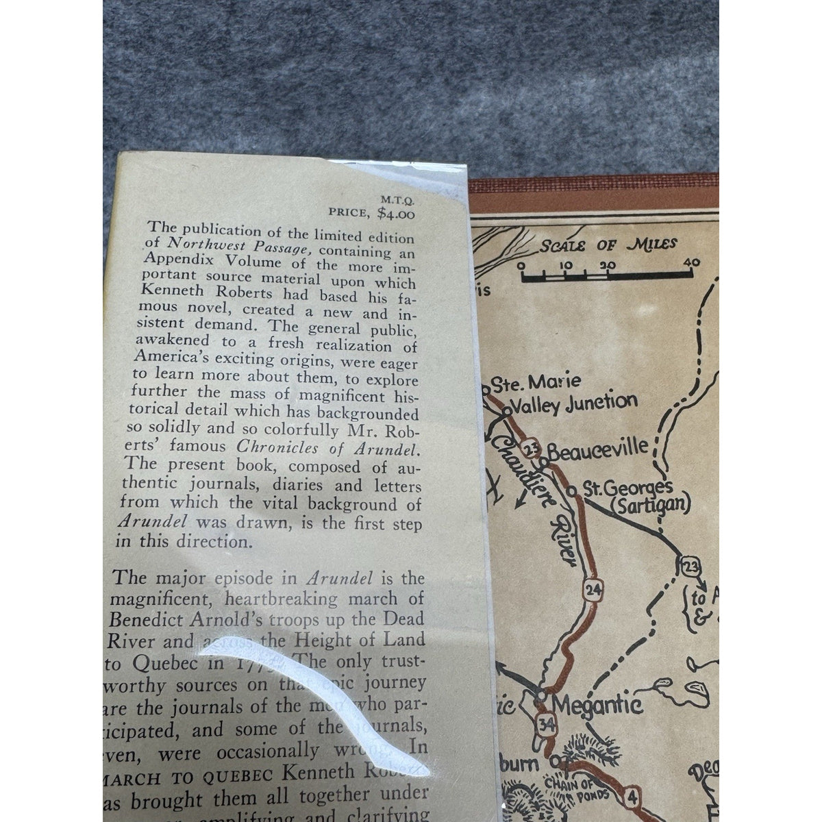 March to Quebec Kenneth Roberts 1st Ed Revolutionary War Arnold Expedition DJ