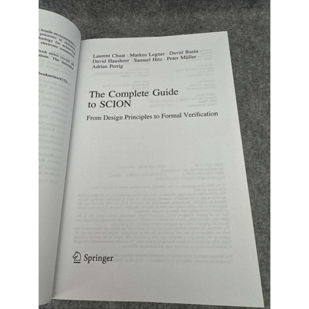 Information Security and Cryptography Ser.: Complete Guide to SCION : From...