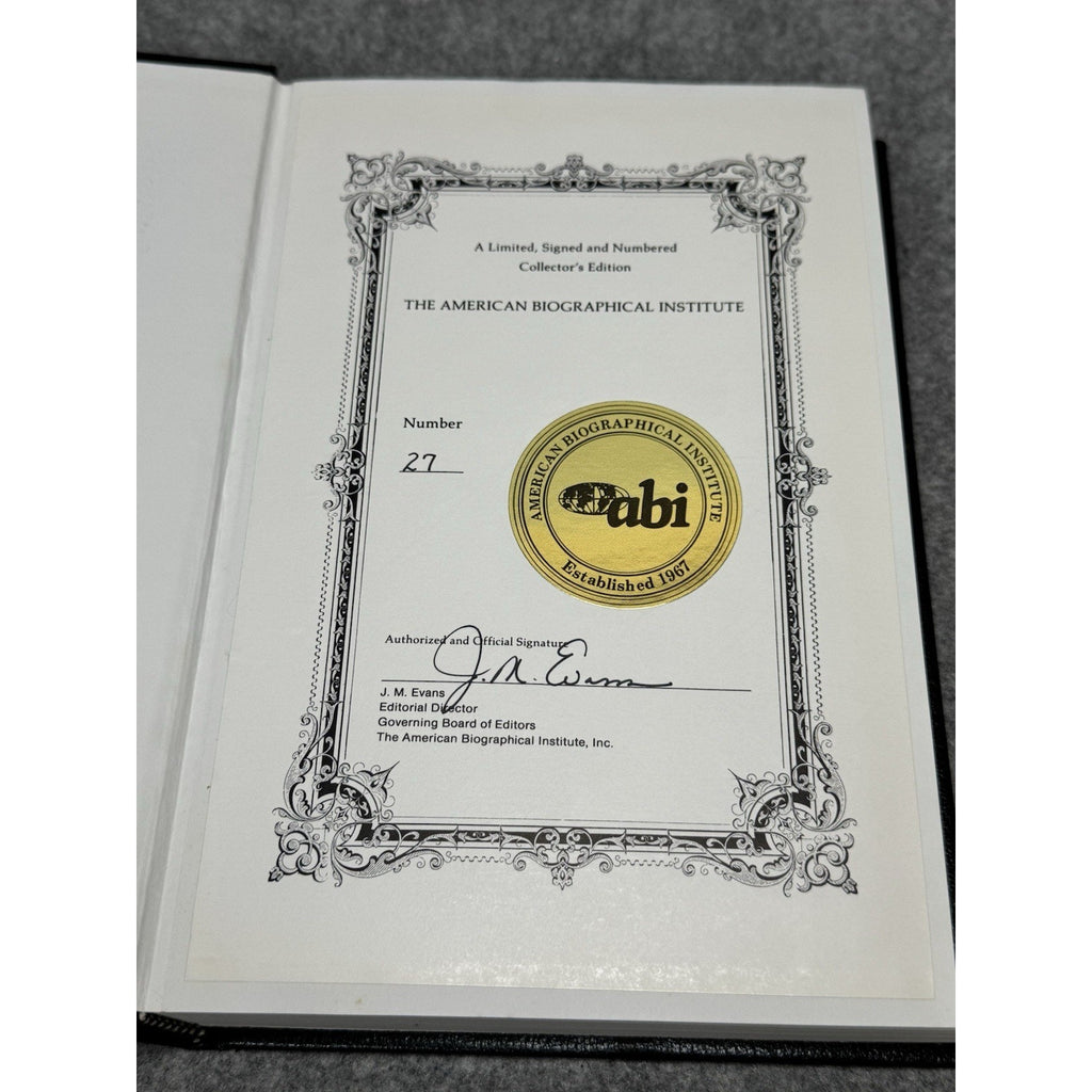 Personalities of the Americas 1989 Signed Numbered Limited Edition #27
